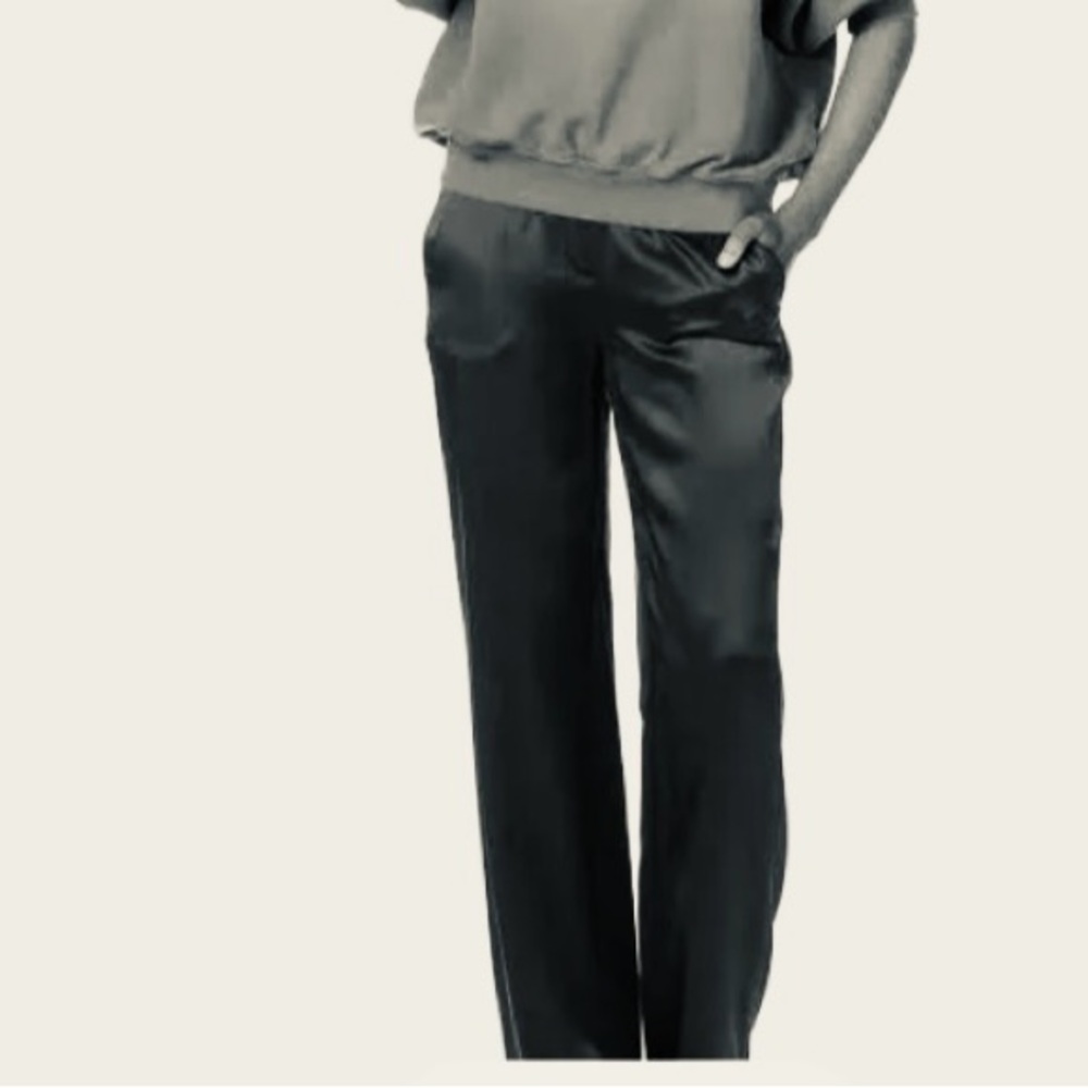 Vintage Joseph “Fergus” Satin Straight Leg Trouser Dark BROWN M Retail 
$400+